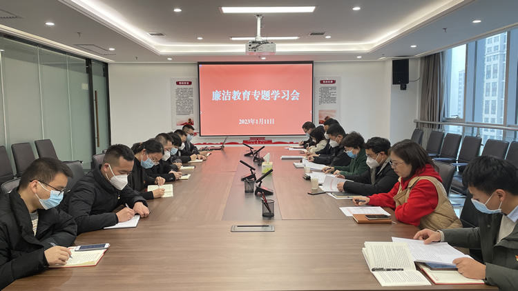 市财信小贷公司党支部召开廉洁教育专题学习会