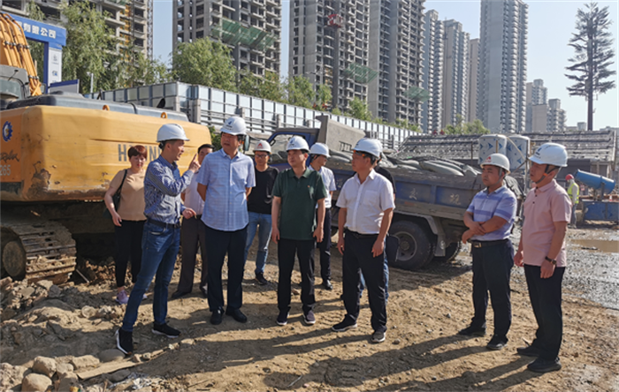 市文旅广电局和市住建局主要领导检查古西城文化园项目建设工作