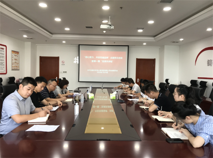 市财信小贷党支部开展“凝心聚力共创党建品牌”主题党日暨第一期“党课开讲啦”活动