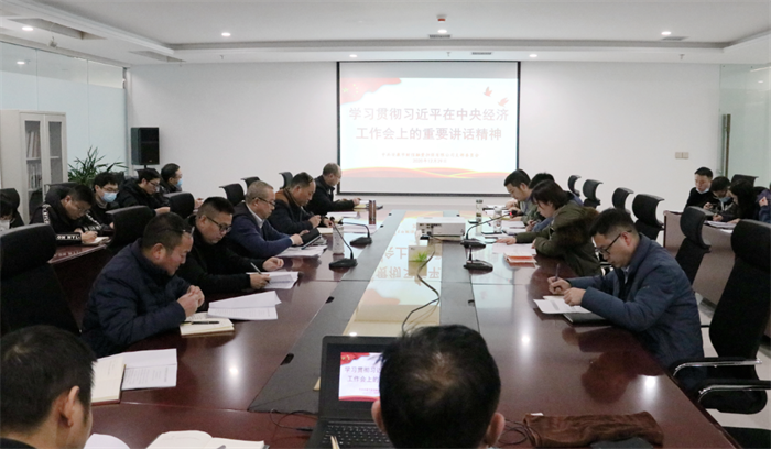 财信担保公司传达学习中央经济工作会议精神