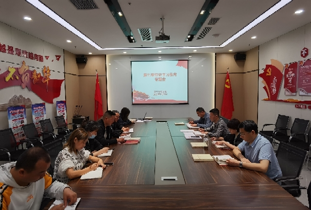 安文投公司党支部开展第七期党史学习教育专题会