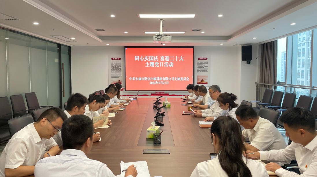 【要闻】财信小贷公司党支部“四个一”庆祝新中国成立73周年